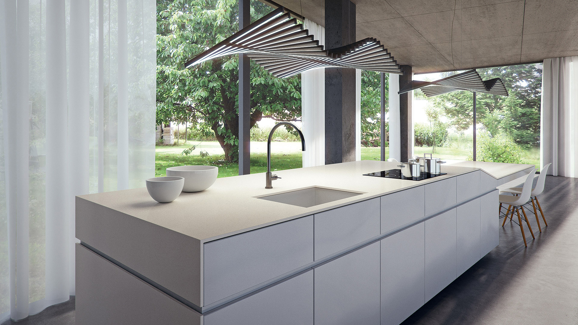 Caesarstone Scan Granitt benkeplater